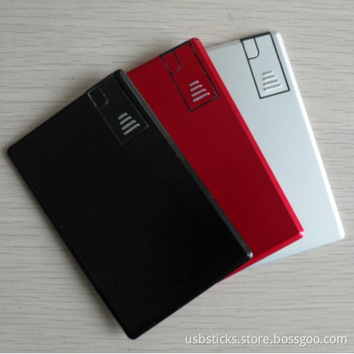 slide aluminum wallet usb card drive
